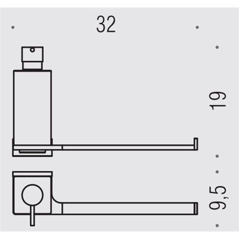 B3702 porte-gobelet de salle de bain BasicQ Colombo Design Description et  Prix